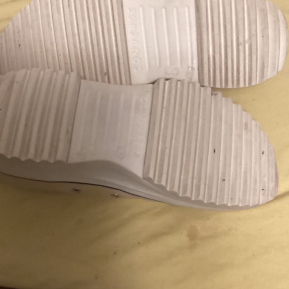 CONVERSE LEATHER SNEAKERS WITH SERRATED SOLE W 10/M8.5 - Picture 11 of 12